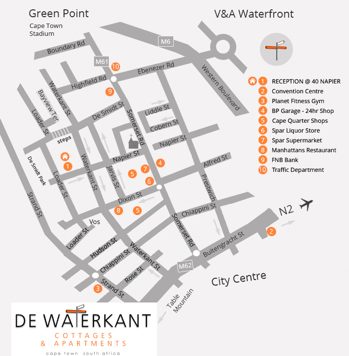 DeWaterkant Village Map