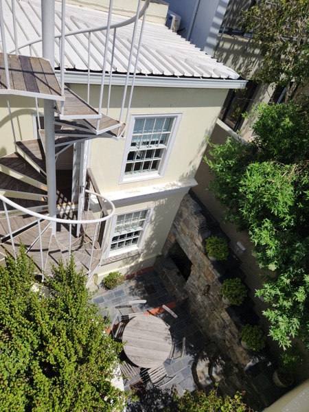 42 Napier Street - spiral stairs to roof deck