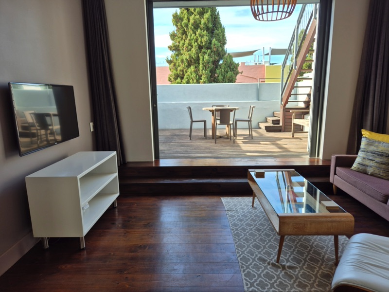 77 Loader Street - living room & balcony