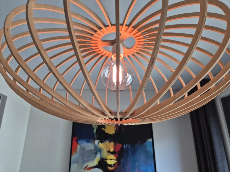 77 Loader Street - dining area lamp & art