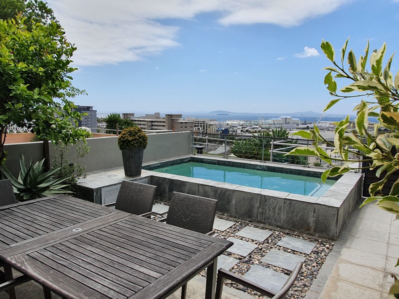 2 Bayview Terrace - garden seating & plunge pool