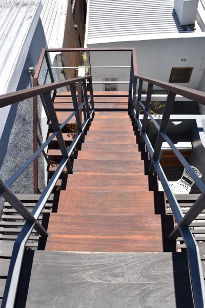 10 Loader Street - pool terrace stairs to roof deck