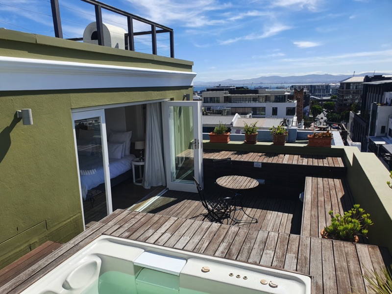 42 Napier Street - Hot tub terrace views