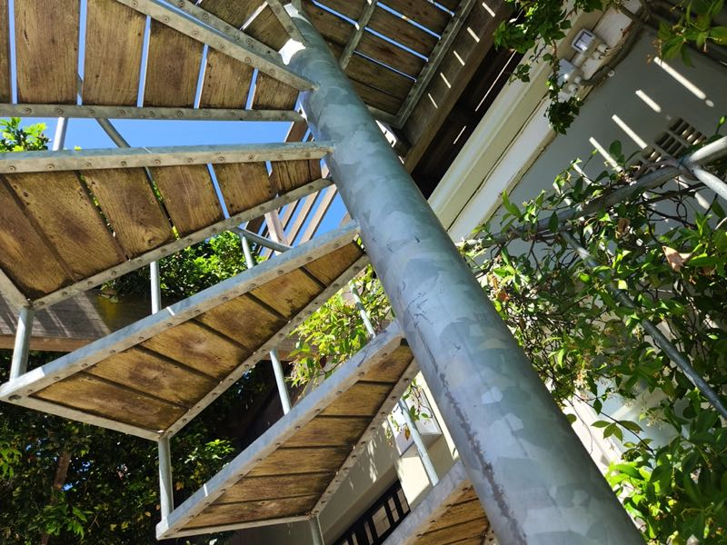 40 Napier Street - spiral stairs to roof deck